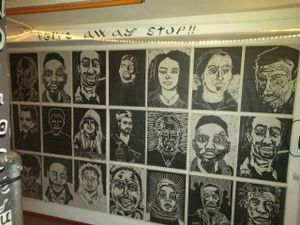 in the corridor  at Robin Food in Amsterdam