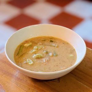 Vegan Fennel Coconut Soup at Robin Food in Amsterdam