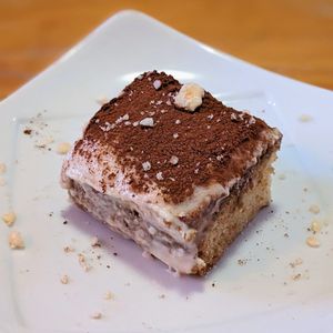 Vegan Hazelnut Tiramisu at Robin Food in Amsterdam