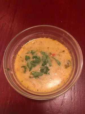 Venkel soup at Robin Food in Amsterdam