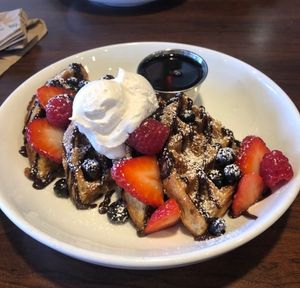 “My Love Never Waffles” - valentine’s day special at The Lunch Room Bakery & Cafe in Ann Arbor