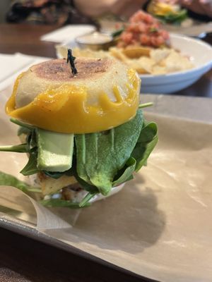 Also avocado for creaminess and no, they don’t hold back. This falls apart as you eat in the best way possible.  at The Lunch Room Bakery & Cafe in Ann Arbor