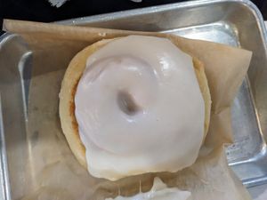 Cinnamon roll at The Lunch Room Bakery & Cafe in Ann Arbor