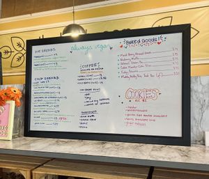 Whiteboard menu  at The Lunch Room Bakery & Cafe in Ann Arbor