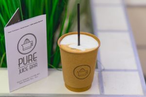 100% Espresso Arabica Coffee at PURE Juice Bar in Athens