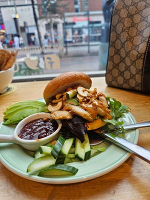 The vegan bali chicken at Bagels & Beans - Spui in The Hague
