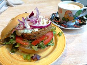 Another vegan bagel.  at Bagels & Beans - Spui in The Hague