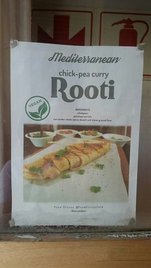 Special at Elixir Cafe in Cape Town