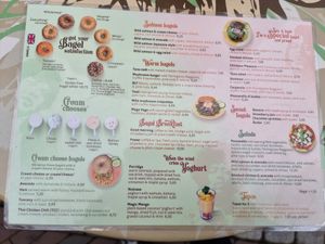 menu, not that many vegan options ... at Bagels & Beans - Haarlemmerstraat in Leiden