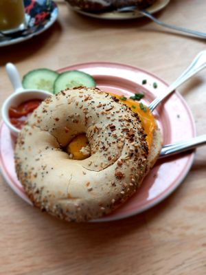 Tex Mex on 'Everything' bagel at Bagels & Beans in Zoetermeer