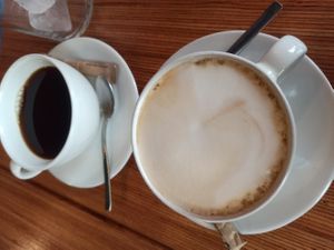 Cafés at La Camelia Vegan Bar in Bilbao