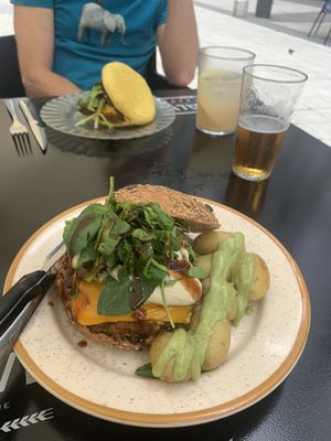 Nice presentation, too at La Camelia Vegan Bar in Bilbao