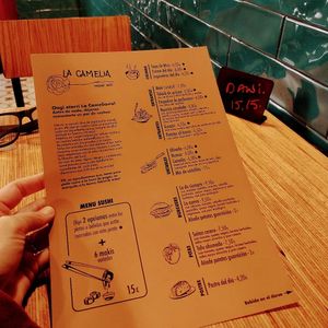 Great menu. at La Camelia Vegan Bar in Bilbao