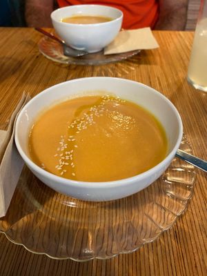 Nice gazpacho  at La Camelia Vegan Bar in Bilbao