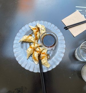 Gyozas   at La Camelia Vegan Bar in Bilbao