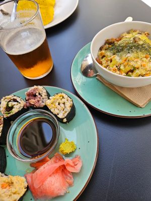 Vegan Sushi (Maki) Menu at La Camelia Vegan Bar in Bilbao