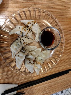 Gyoza at La Camelia Vegan Bar in Bilbao
