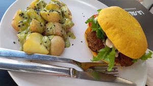 Seitan at La Camelia Vegan Bar in Bilbao