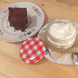 postres at La Camelia Vegan Bar in Bilbao