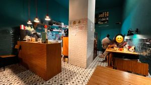 Inside  at La Camelia Vegan Bar in Bilbao
