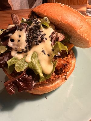 Burger - La  at La Camelia Vegan Bar in Bilbao