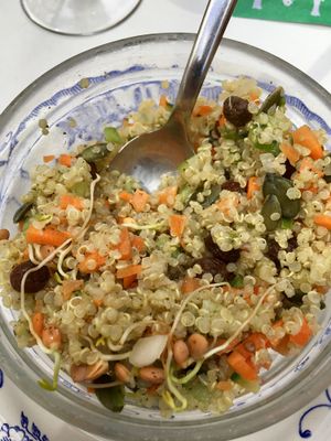 Quinoa salad at La Camelia Vegan Bar in Bilbao