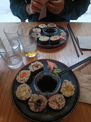 Sushi at La Camelia Vegan Bar in Bilbao