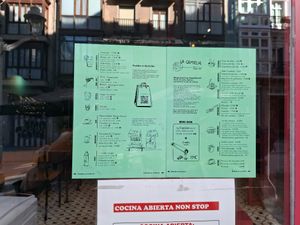 Menu at La Camelia Vegan Bar in Bilbao