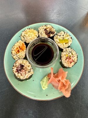 Sushi menu   at La Camelia Vegan Bar in Bilbao