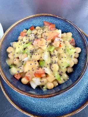 Chickpea saladd  at La Camelia Vegan Bar in Bilbao
