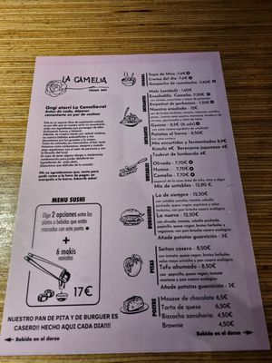  at La Camelia Vegan Bar in Bilbao