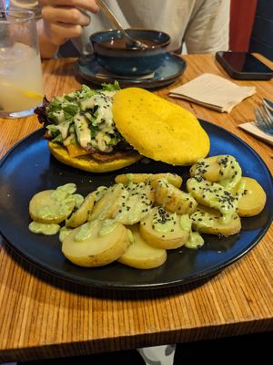 Mixed plate  at La Camelia Vegan Bar in Bilbao