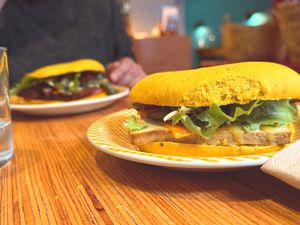 Smoked Tofu Pita at La Camelia Vegan Bar in Bilbao
