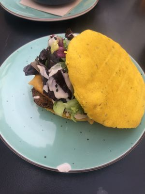 Pita de seitán   at La Camelia Vegan Bar in Bilbao