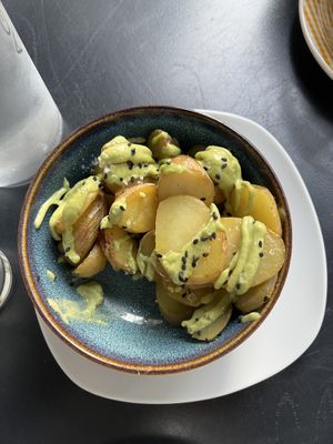 Potatoes  at La Camelia Vegan Bar in Bilbao