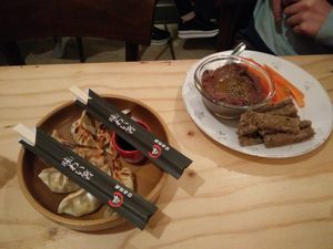 meals at La Camelia Vegan Bar in Bilbao