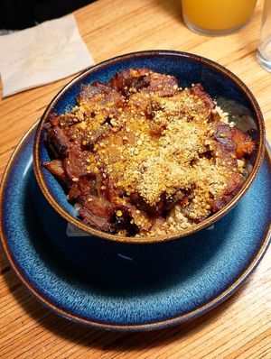 DONBURI Berenjena at La Camelia Vegan Bar in Bilbao