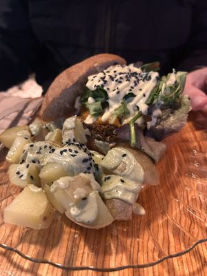 Hamburguesa   at La Camelia Vegan Bar in Bilbao