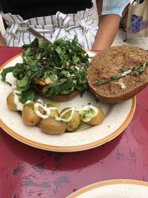Hamburguesa “La de siempre" at La Camelia Vegan Bar in Bilbao