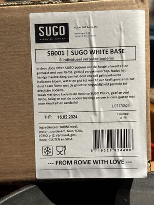 Dough - ingredients...  at Sugo Pizza Al Taglio - Aert van Nesstraat in Rotterdam