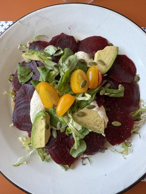Beetroot carpaccio   at Frulez in Bari