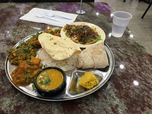 Vegan Deluxe Thali at Chat Patti in Decatur