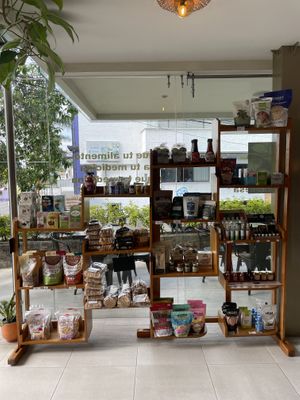 Shop area  at Boticasol in Armenia