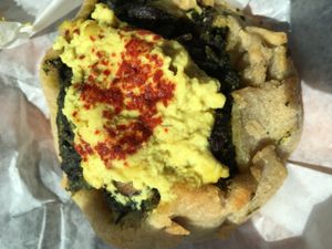 vegan spinach pie at Harmony Bakery in Baltimore