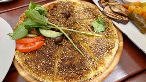 Zaatar flatbread at Sahara in Heidelberg