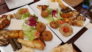 Mixed platter at Sahara in Heidelberg