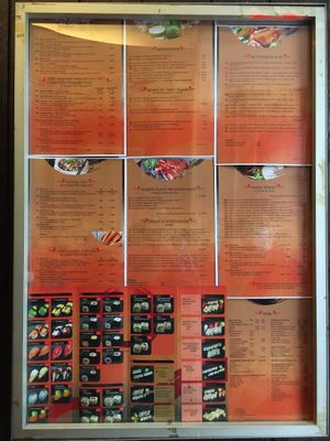 the menu at Saigon Sonne in Heidelberg