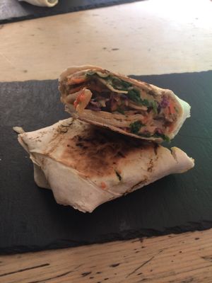 Amazing wrap at Beyond the Kale in Bath