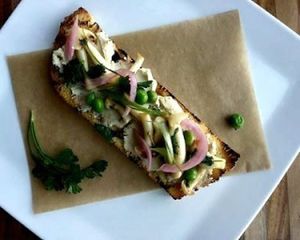 Mushroom Toast at GreenSpace Cafe in Ferndale