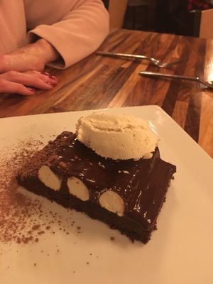 Bumpy Cake for dessert at GreenSpace Cafe in Ferndale